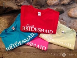 Castle Farms T Shirt Bridesmaid Gift