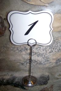 Decorative Table Numbers