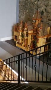Staircase with Castle dollhouse