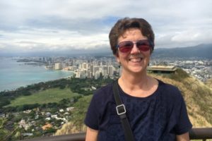 Peggy at top of Diamond Head