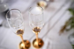 Champagne Flutes Castle Farms 2017 Military Wedding Giveaway