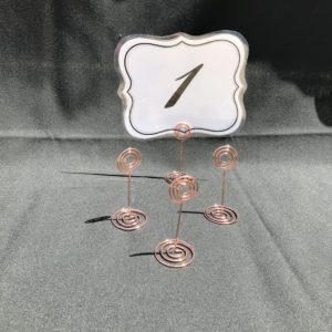 Rose Gold Table Number Holders