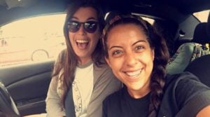 Amanda and Friend Driving to California