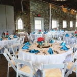 Pop of Color Wedding Centerpieces Castle Farms Reception