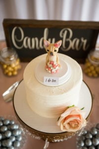 Bright Pop of Color Wedding Cake Topper Castle Farms MI