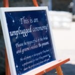 Unplugged Wedding Ceremony Sign Erik Roush Photography