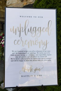 Unplugged Wedding Sign Northern Art Photography