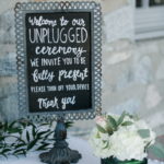 Tabletop Unplugged Wedding Sign Castle Farms Charlevoix MI