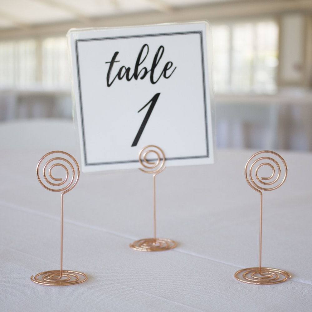 gold table holders
