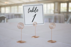 Rose Gold Table Number Holders