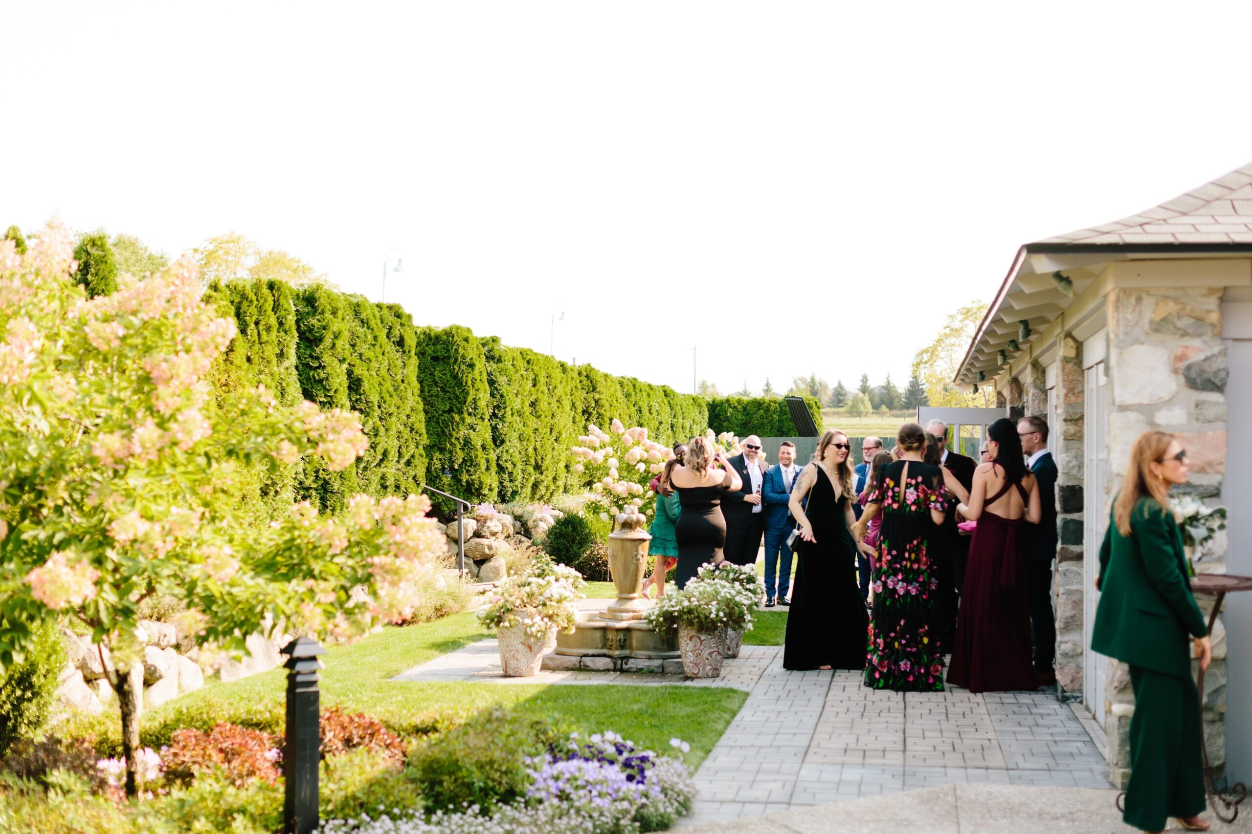 Wedding Cocktail Hour at Castle Farms