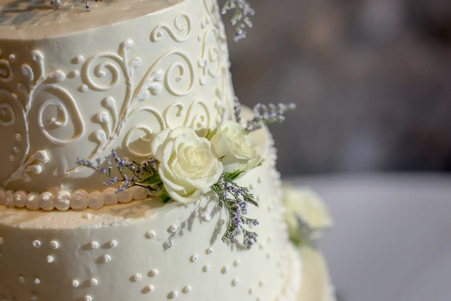 Wedding cake at Castle Farms