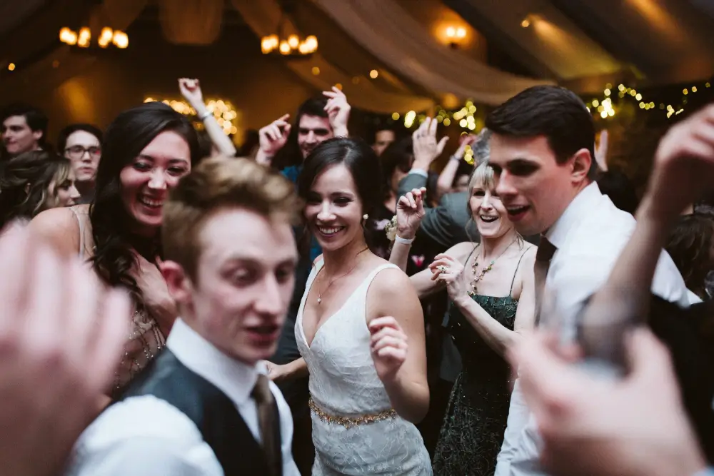 Wedding Party Dancing at Castle Farms Wedding