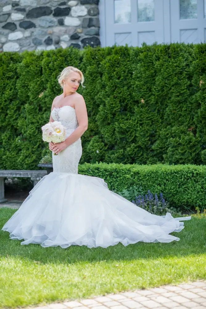 2000's Style Wedding Dress at Castle Farms Michigan