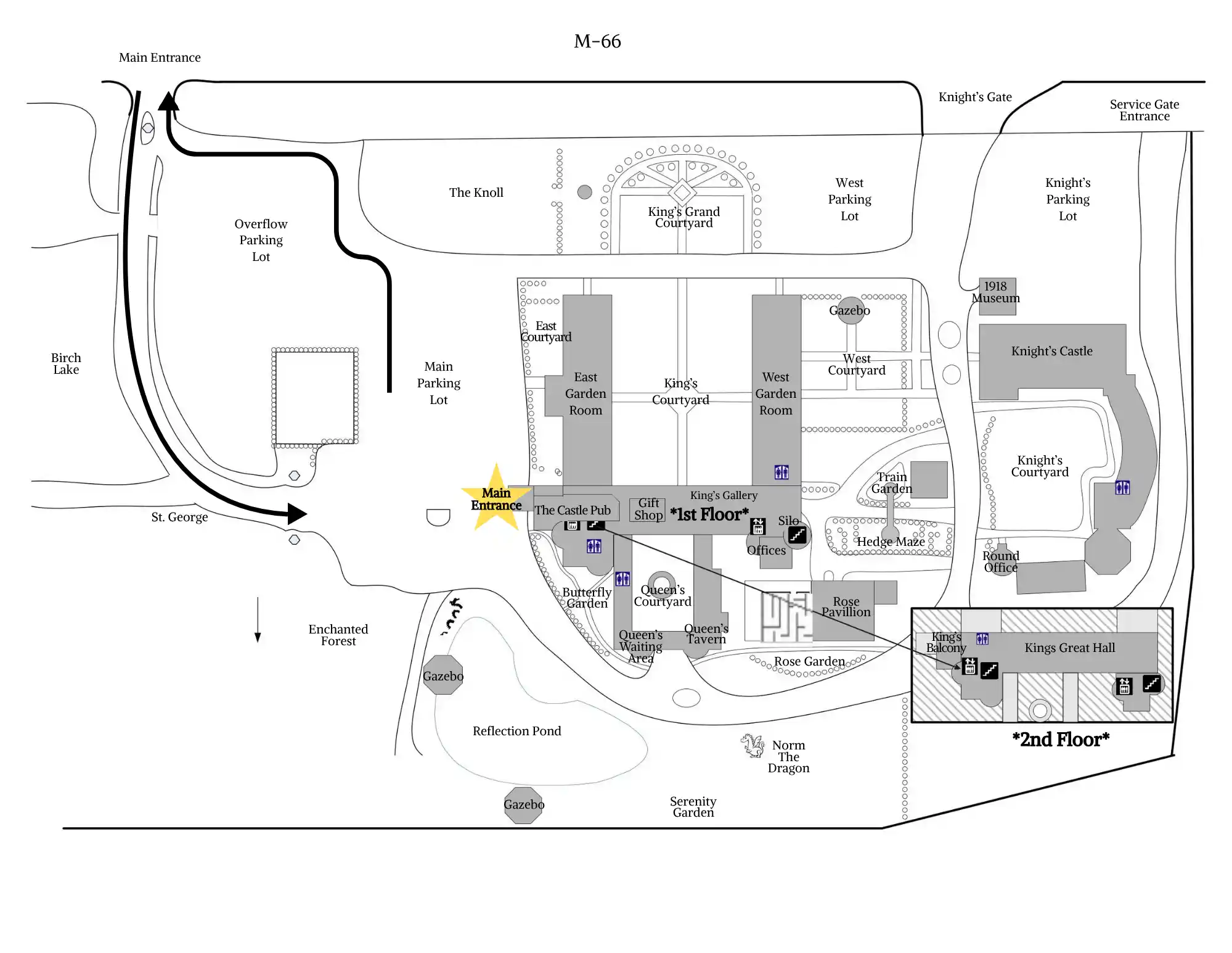 A map of Castle Farms.