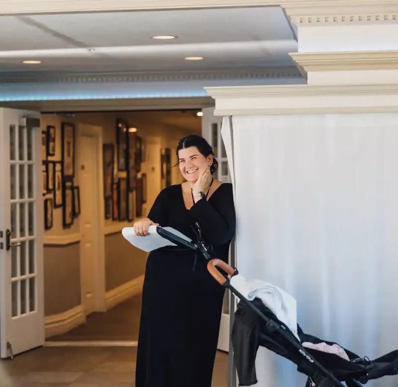 A venue coordinator at Castle Farms.